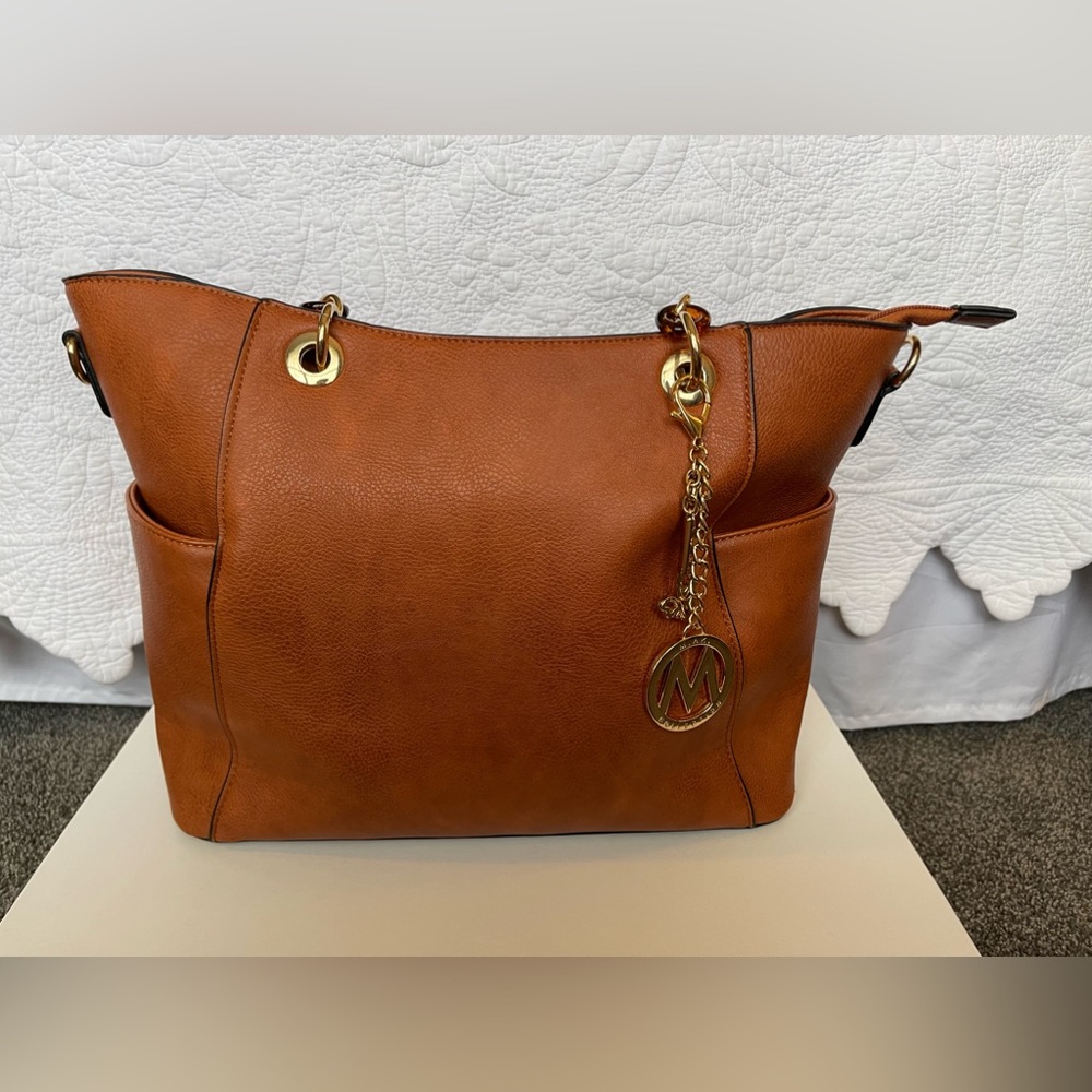 MKF Collection Bonita Tote Brown Handbag By Mia‎ K.